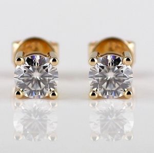 Certified 1ct t.w Moissanite Stud Earrings